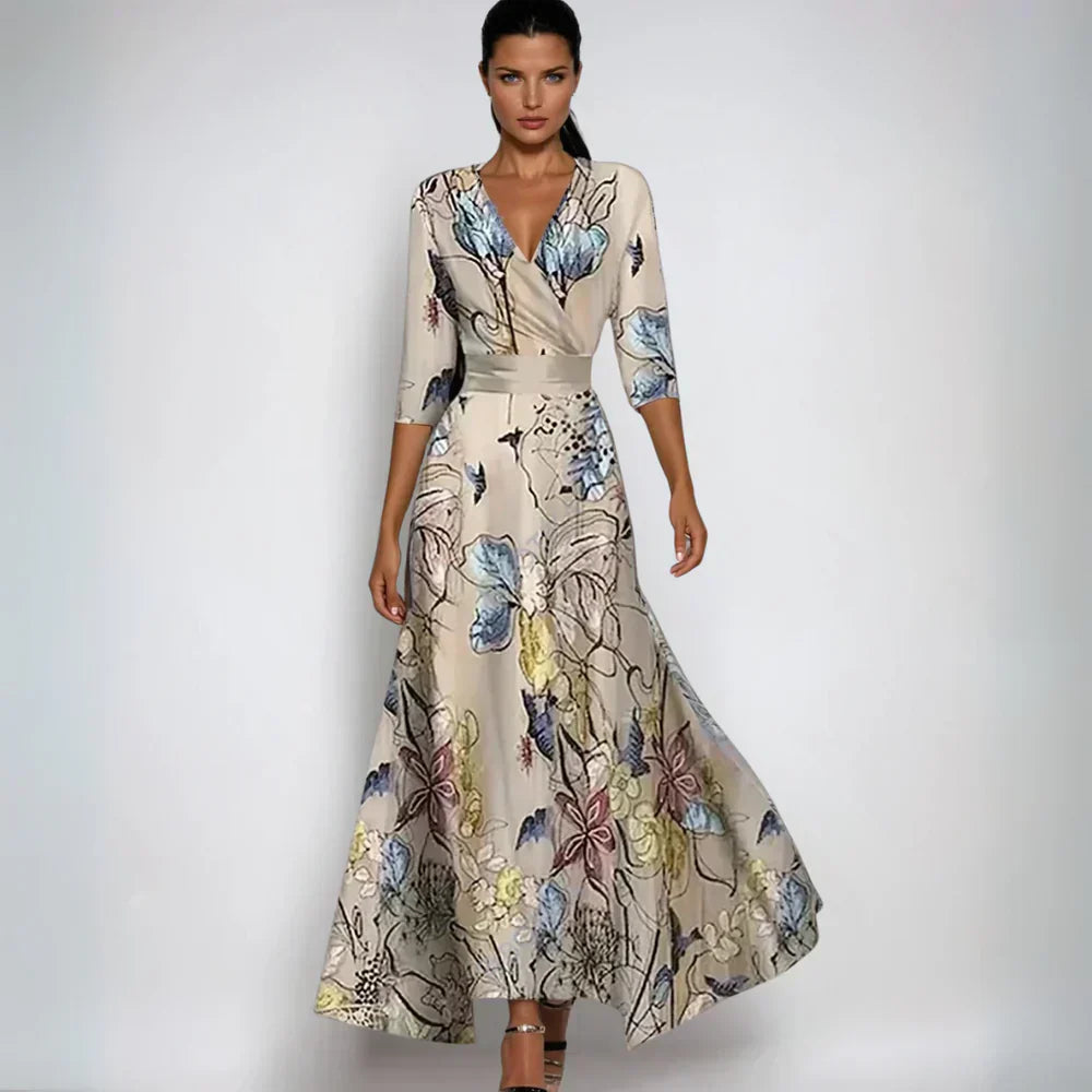 EMILIA | Elegante en veelzijdige bloemenjurk