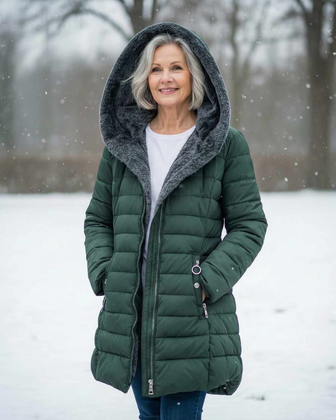 Clair | Pufferjas gevoerd met fleece