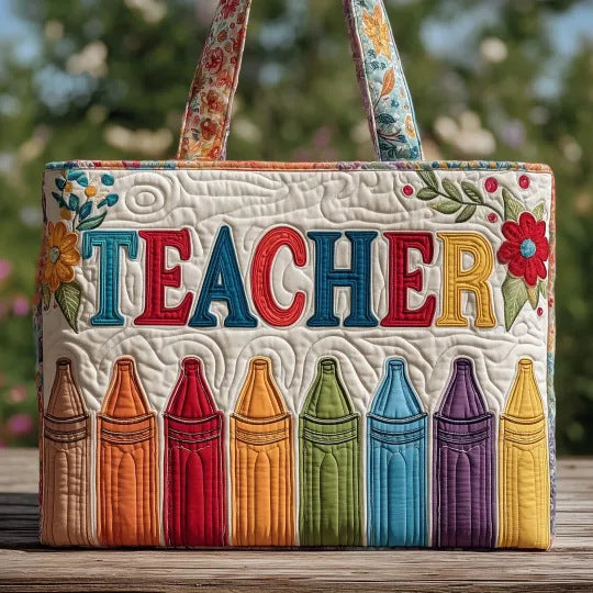 Håndlavet Quiltet Kunst-Tote Bag™