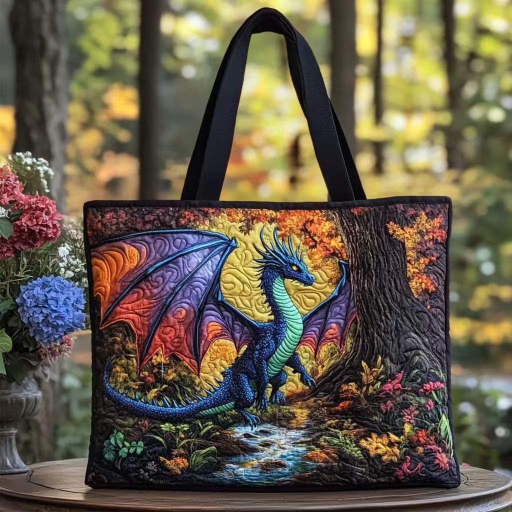 Håndlavet Quiltet Kunst-Tote Bag™