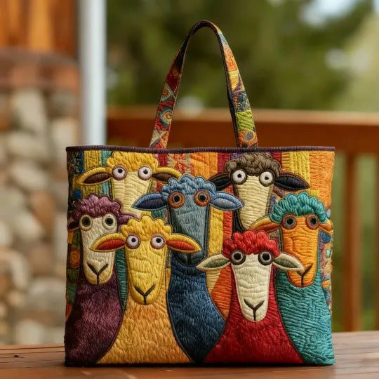 Håndlavet Quiltet Kunst-Tote Bag™