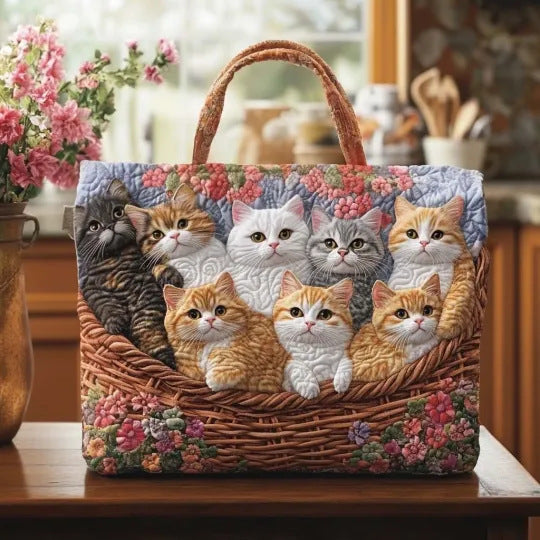 Håndlavet Quiltet Kunst-Tote Bag™