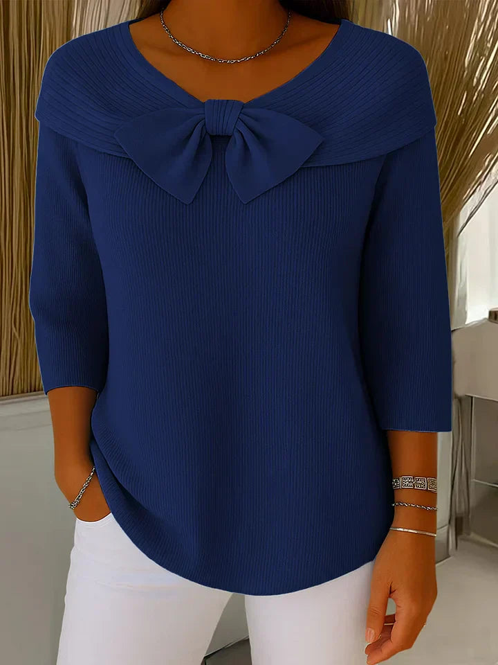 FLEUR | Elegante Top met Strik en Perfecte Pasvorm