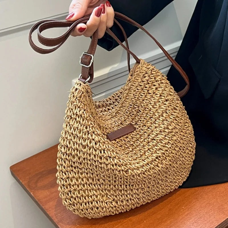 Strå crossbodytaske