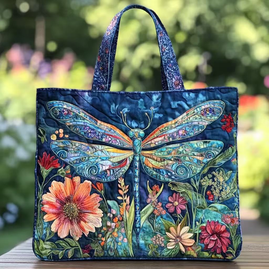 Håndlavet Quiltet Kunst-Tote Bag™