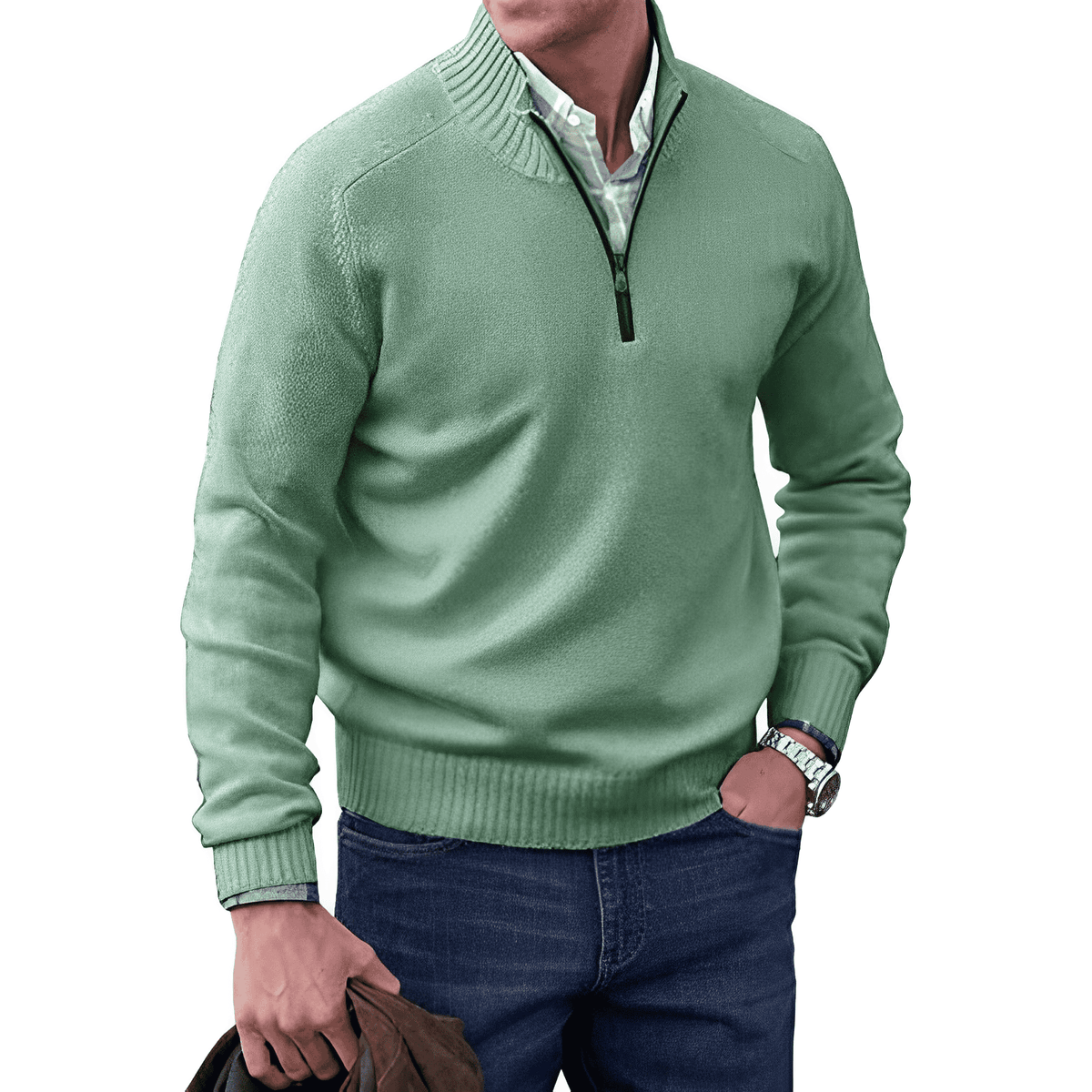 JERSEY | Comfortabele en elegante wintertrui met rits