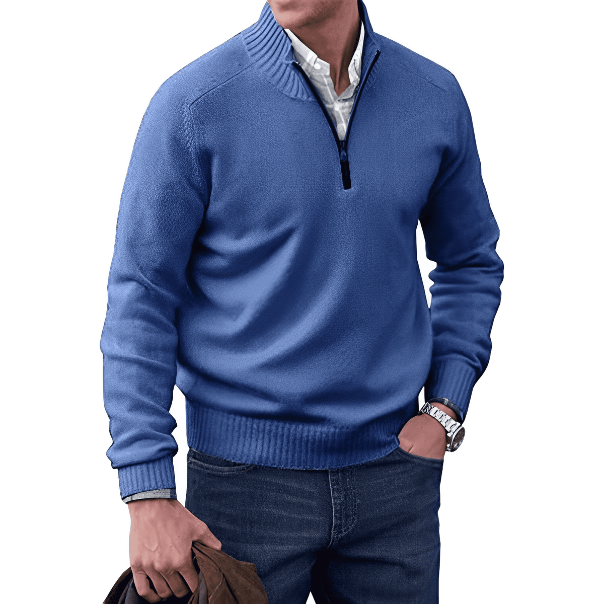 JERSEY | Comfortabele en elegante wintertrui met rits