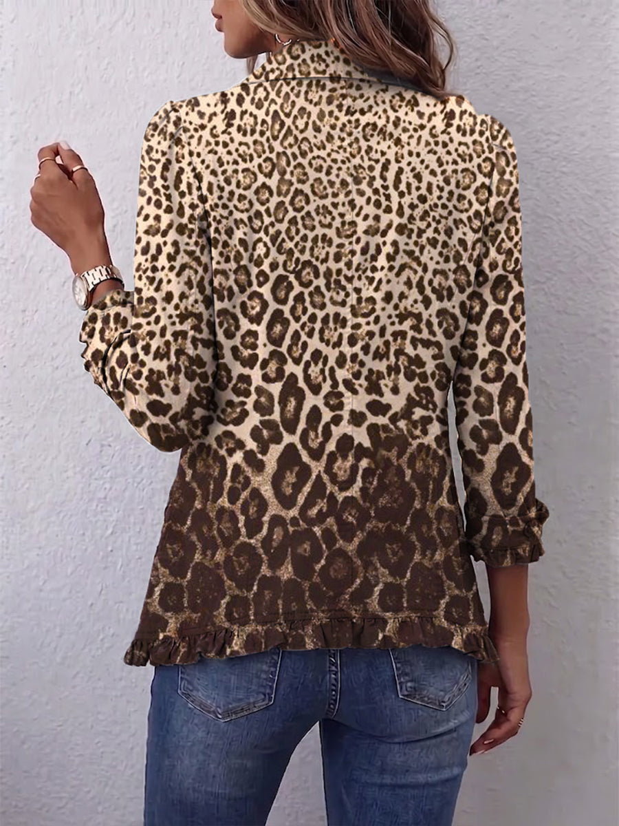 Nazareth | Leopardjakke med flæser