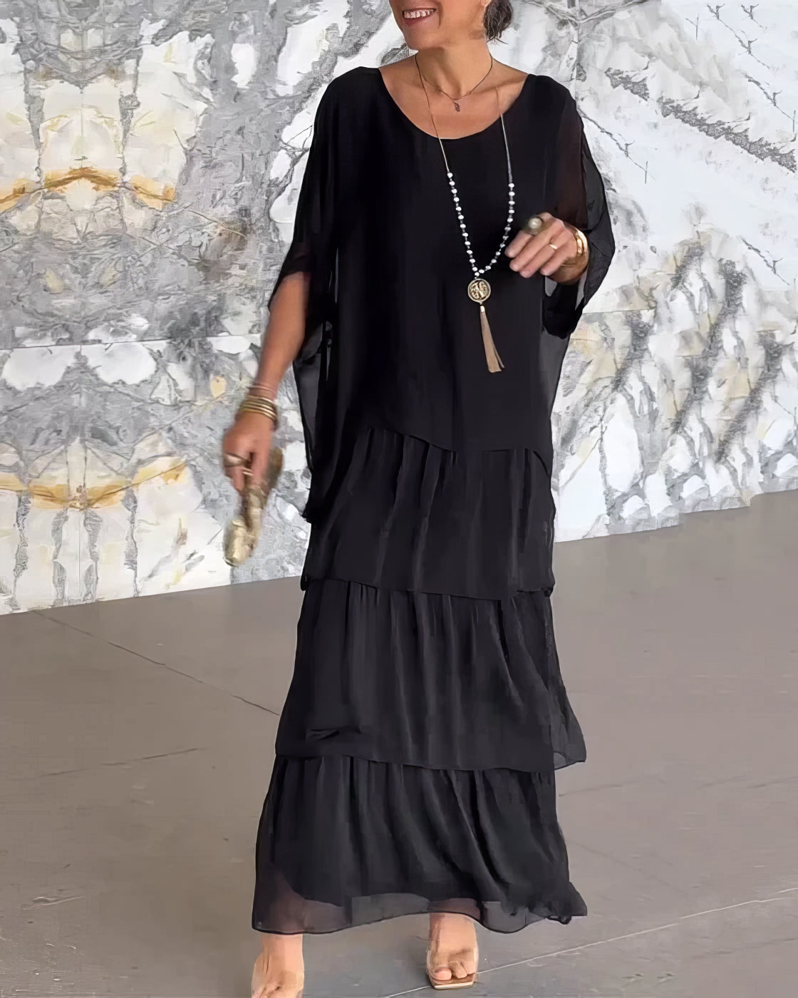 Caroline | Elegante Maxi Jurk Comfortabel voor Alle Gelegenheden