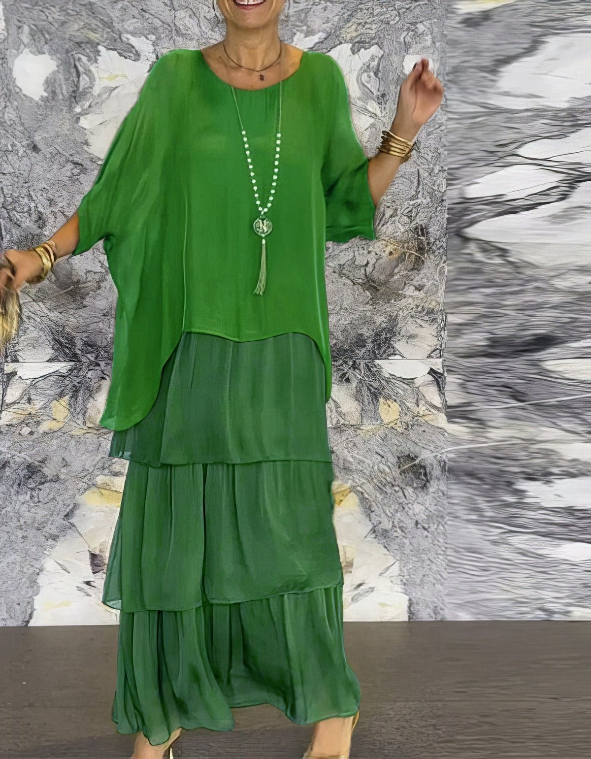 Caroline | Elegante Maxi Jurk Comfortabel voor Alle Gelegenheden