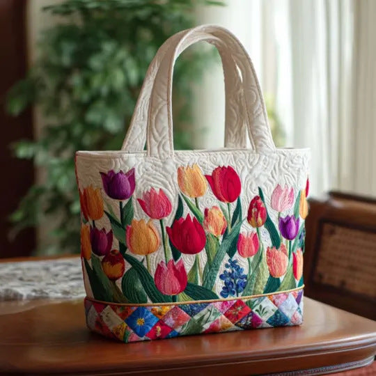 Håndlavet Quiltet Kunst-Tote Bag™