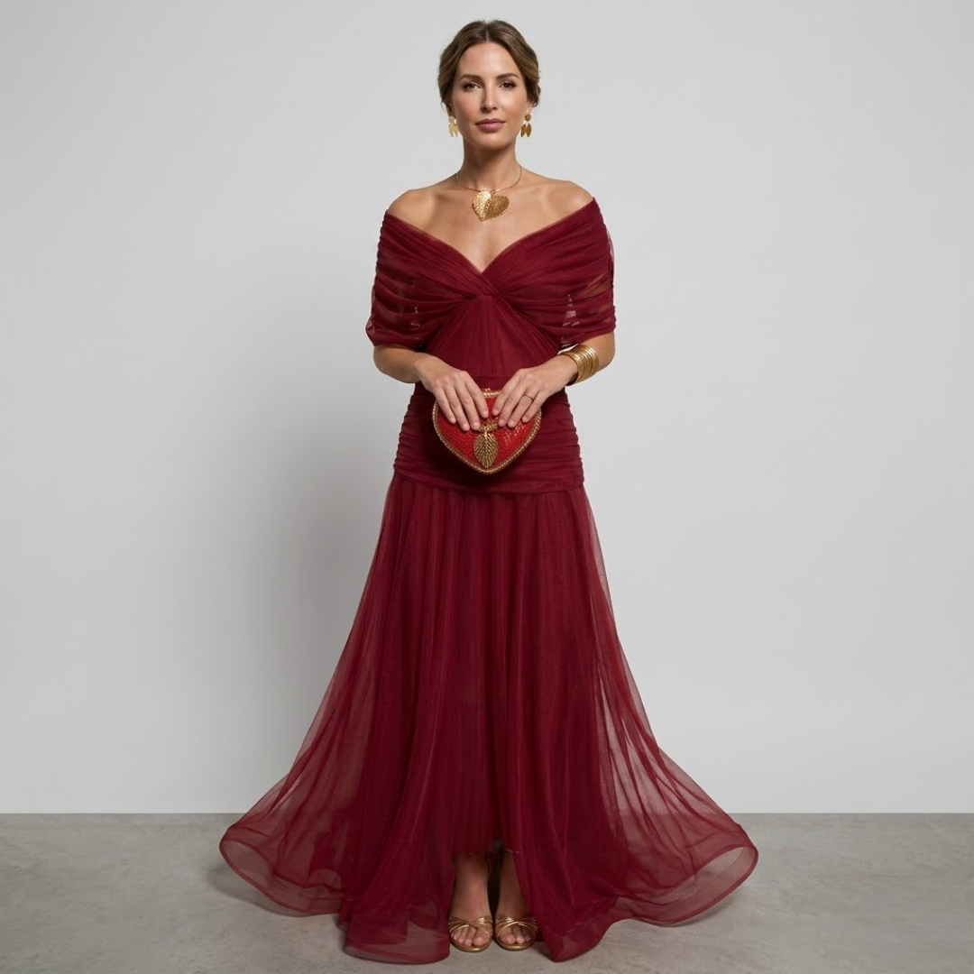 ISABELLA | Elegante Maxi-jurk met Flatterende Taille en Tijdloze Klasse