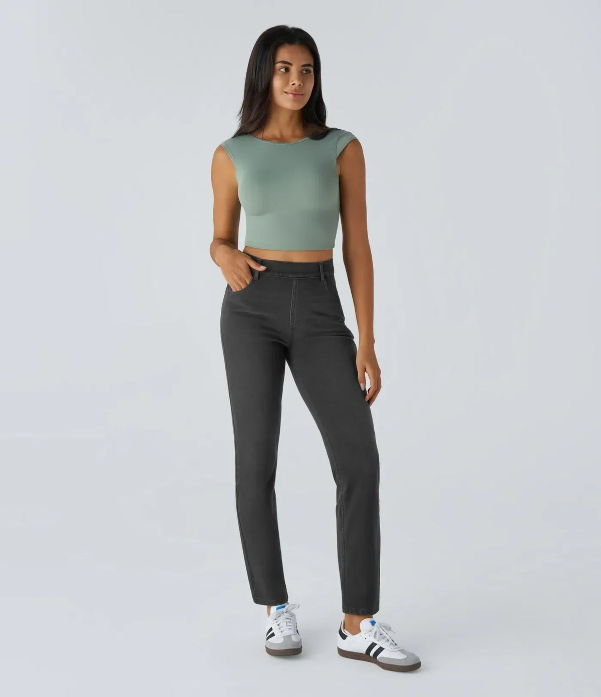 RAFFAELLA | Hoge Taille Ultra Comfortabele Broek met Casual Chic Stijl