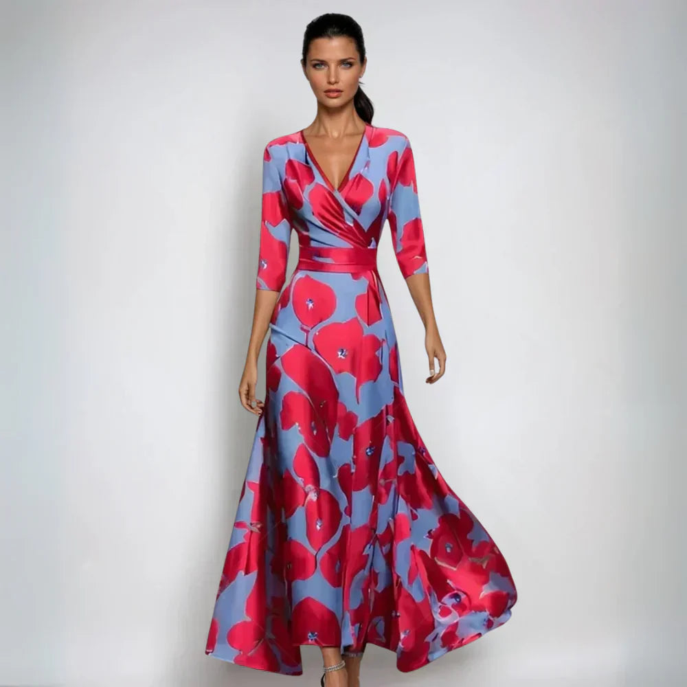 EMILIA | Elegante en veelzijdige bloemenjurk