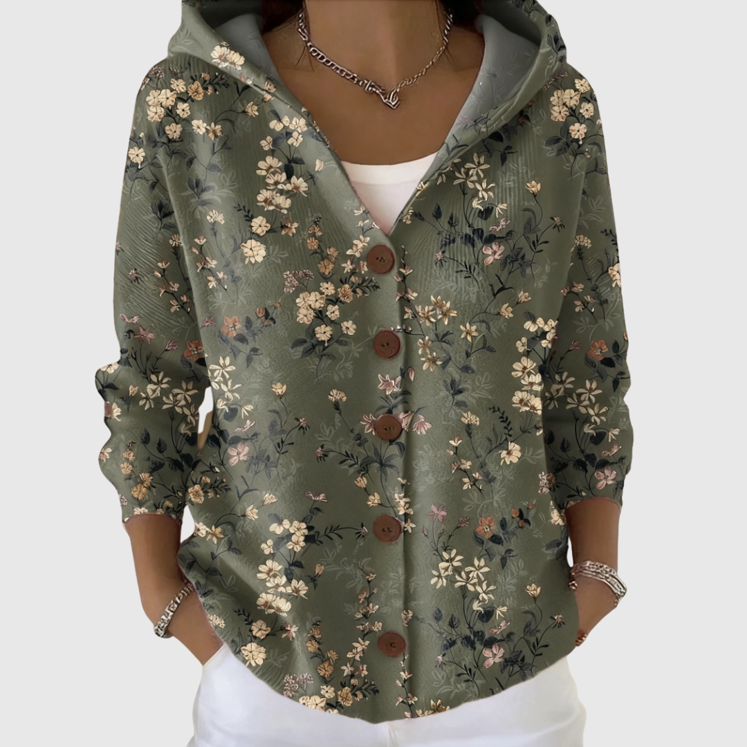 Gloria | Strikjakke med hætte