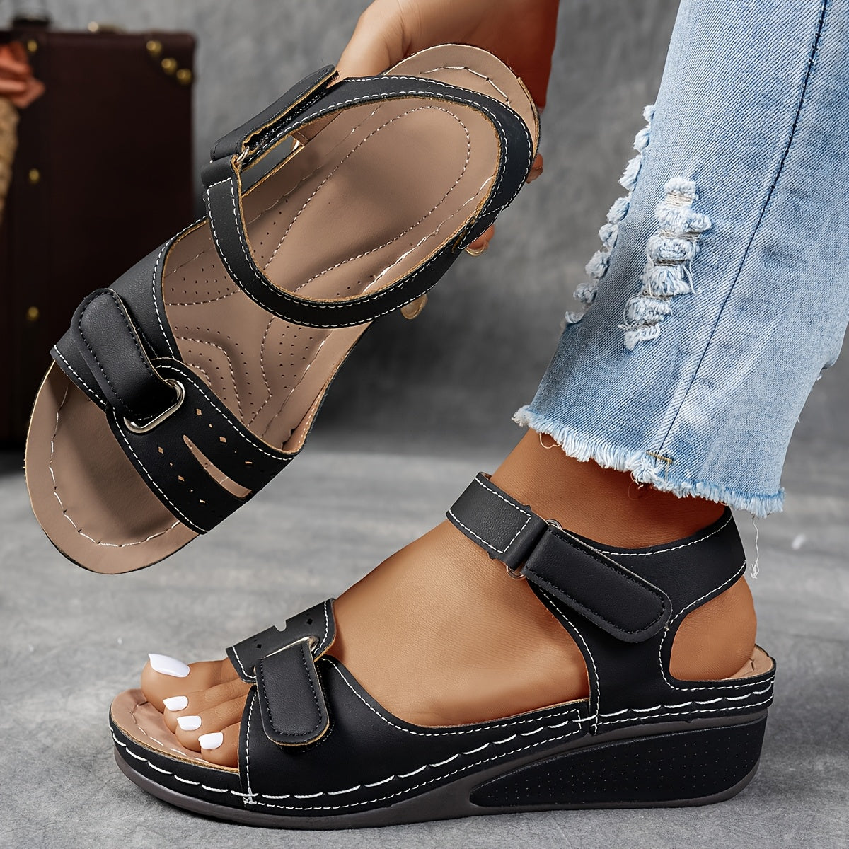 ELIANA ORTHOSTYLE | Orthopedische Zomer Sandalen met Totaal Comfort en Dagelijkse Elegantie