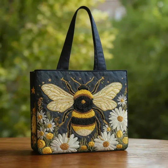 Håndlavet Quiltet Kunst-Tote Bag™