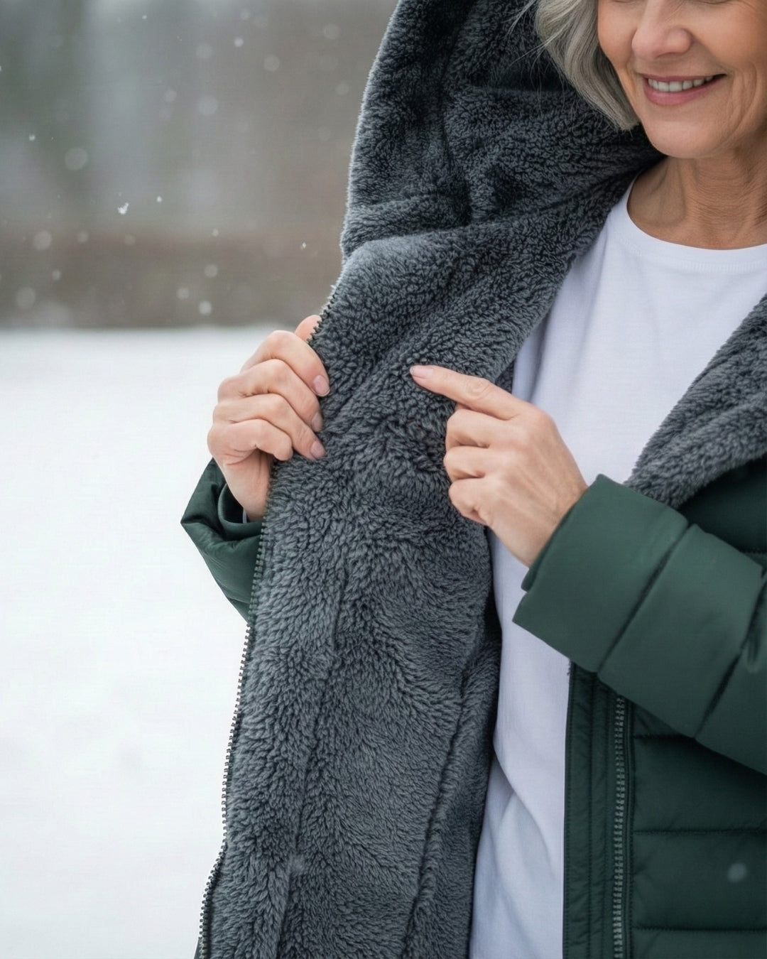 Clair | Pufferjas gevoerd met fleece