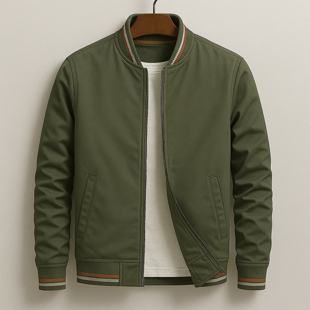Vestiri™ | Elegant Bomberjakke med Striber