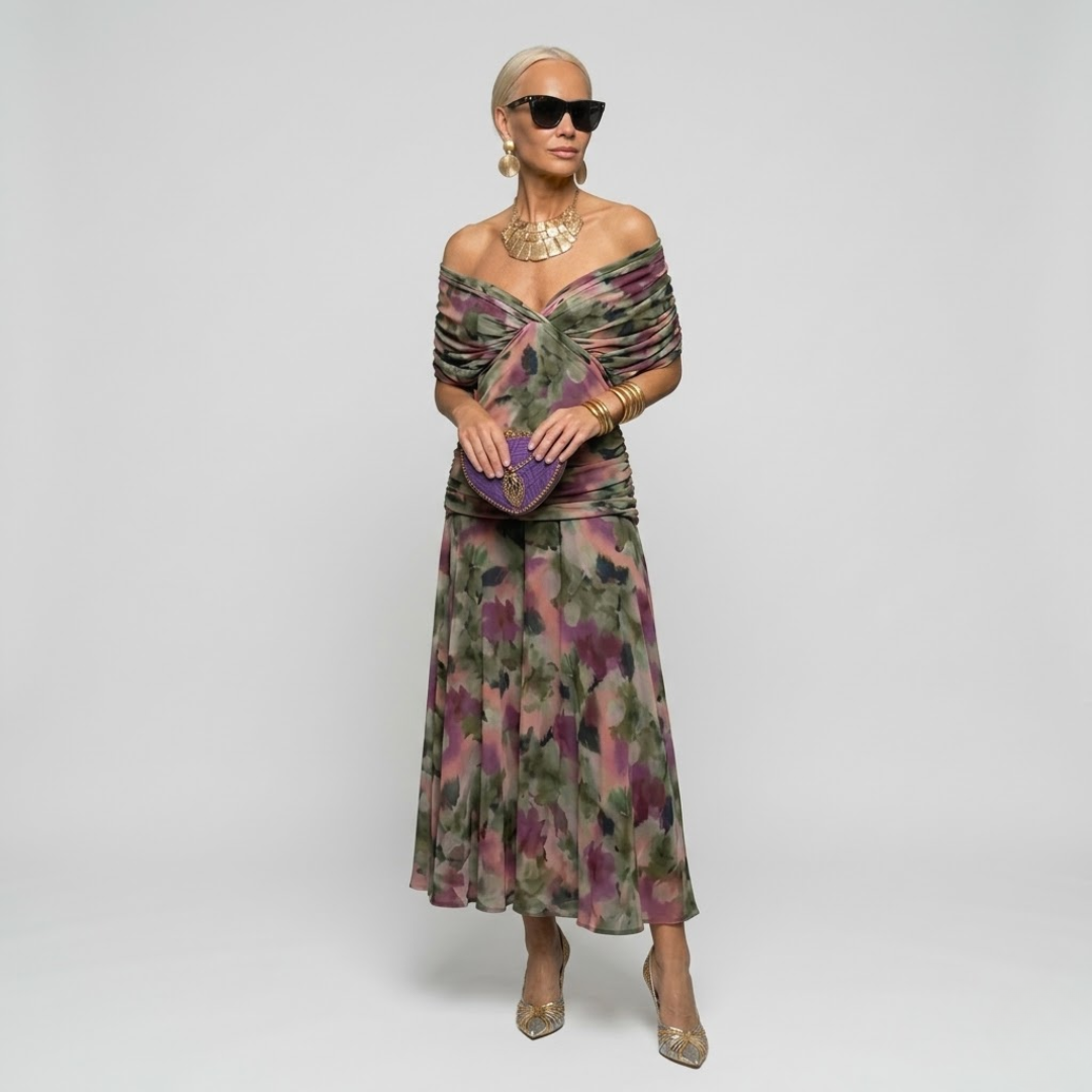 ISABELLA | Elegante Maxi-jurk met Flatterende Taille en Tijdloze Klasse