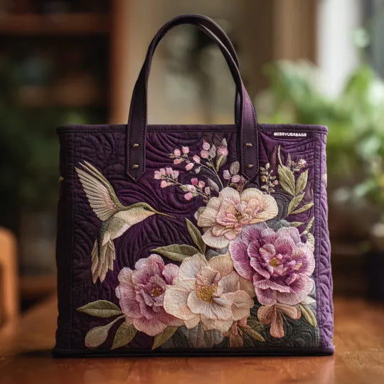Håndlavet Quiltet Kunst-Tote Bag™