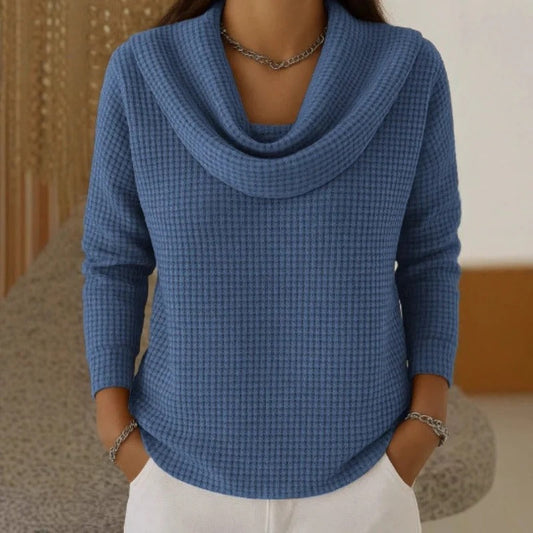 AMBER™ | Elegante Trui met Warm Comfort en Vloeiende Watervalhals voor Elke Dag