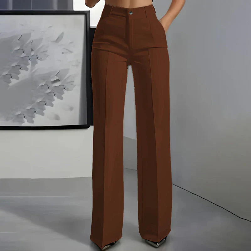 ELINORA | Chic hoge taillebroek met flatterende pasvorm voor werk en elegante momenten