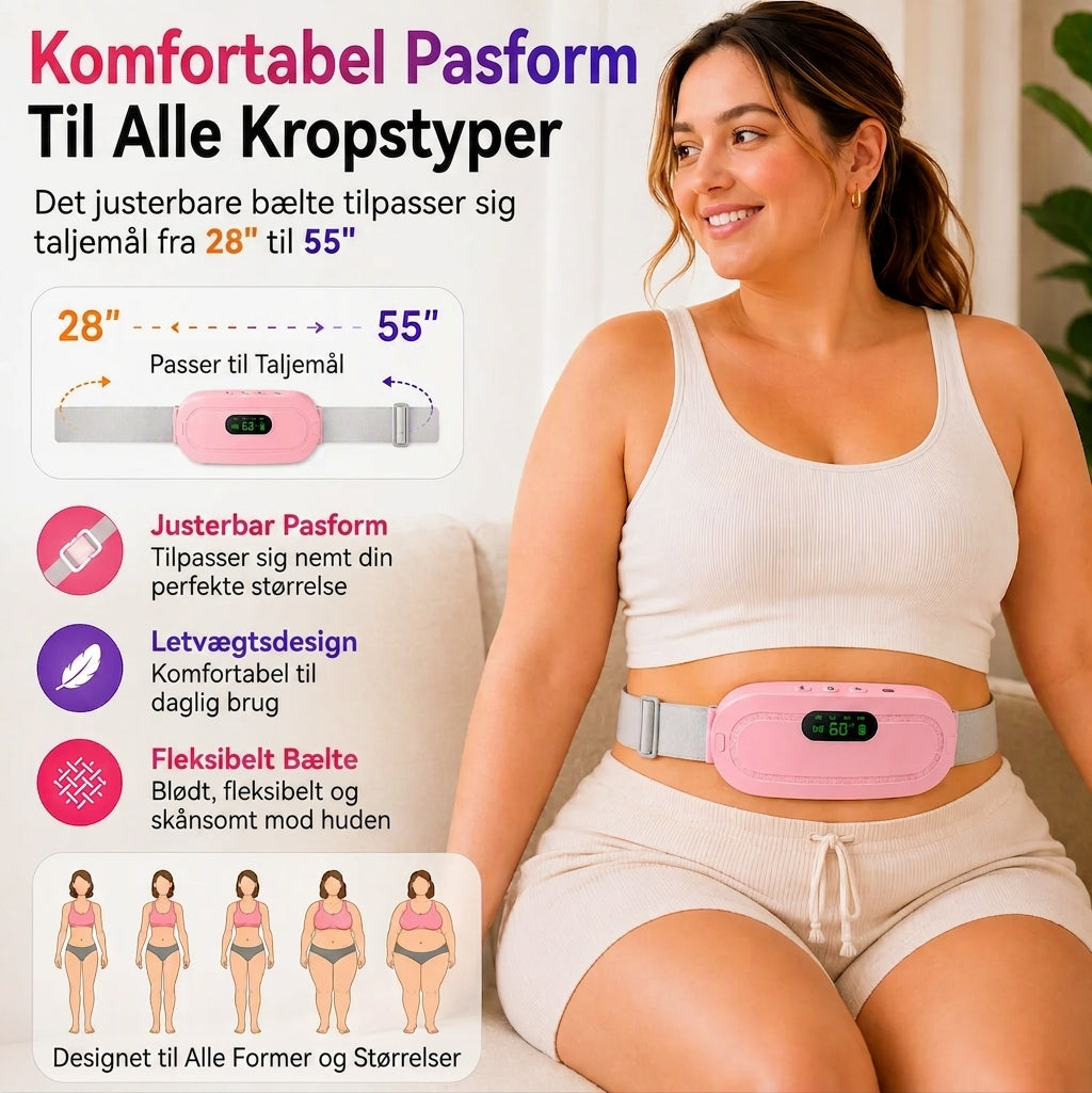 💝 Den perfekte gave til hende! Menstruationsbælte med varme og massage