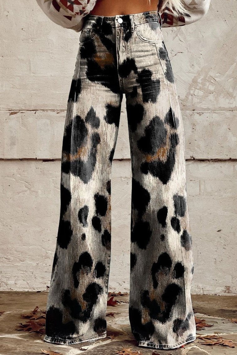 Cheetah | Boho Vintage Broek met Chic Print
