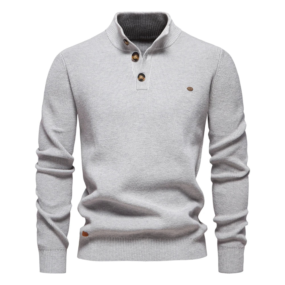 Koelman | Herenpullover met knoopdesign