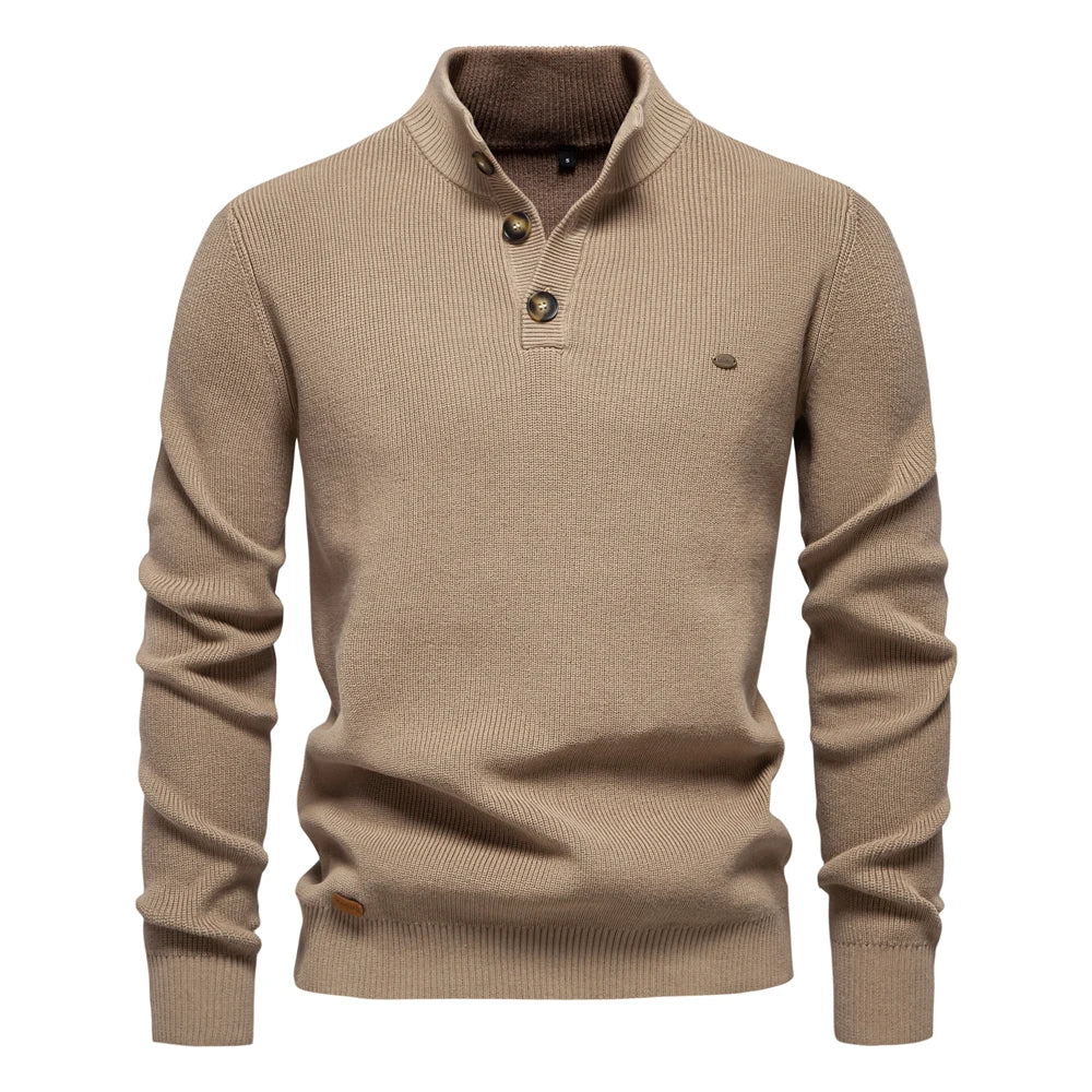Koelman | Herenpullover met knoopdesign