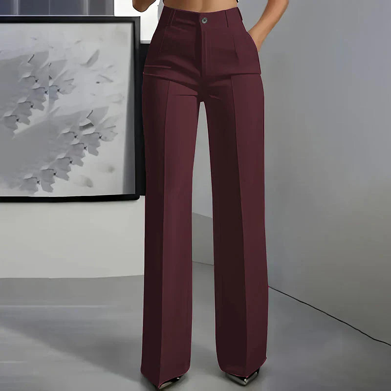ELINORA | Chic hoge taillebroek met flatterende pasvorm voor werk en elegante momenten