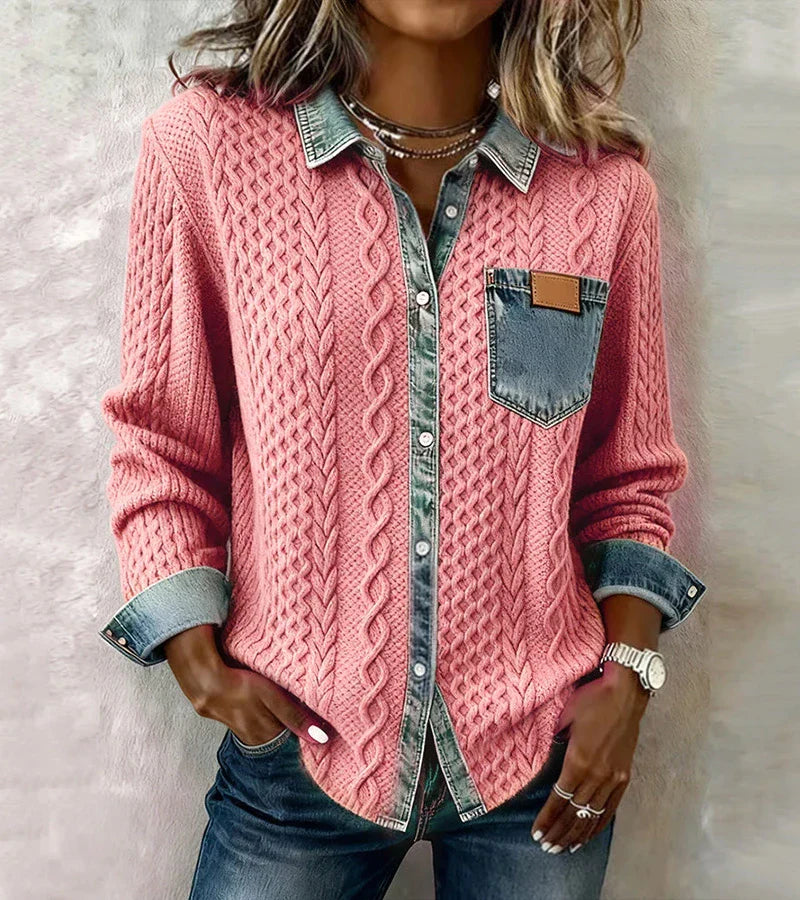 SANNE™ | Gebreide Top met Warm Comfort en Tijdloze Chic voor Elke Dag