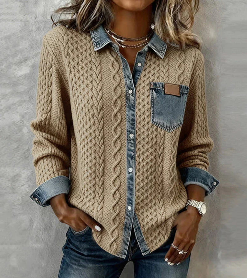 SANNE™ | Gebreide Top met Warm Comfort en Tijdloze Chic voor Elke Dag