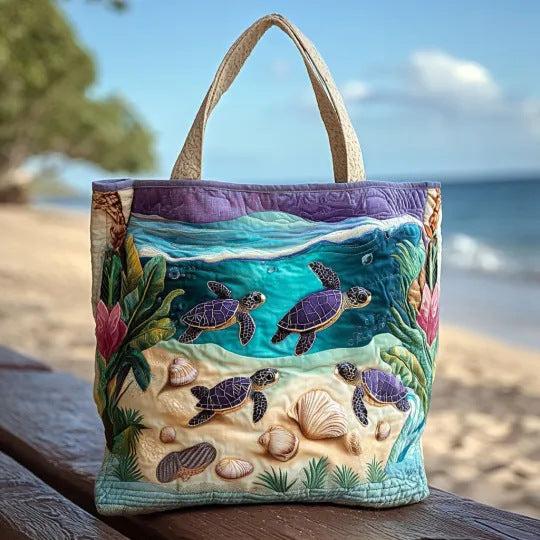 Håndlavet Quiltet Kunst-Tote Bag™
