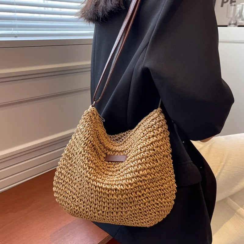 Strå crossbodytaske