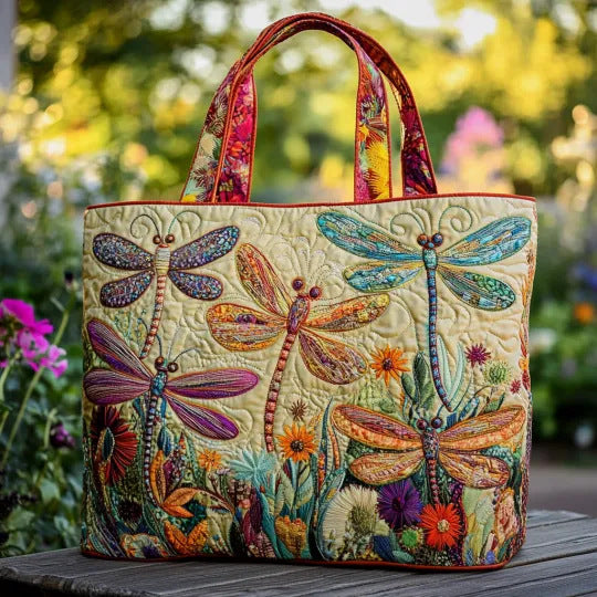 Håndlavet Quiltet Kunst-Tote Bag™