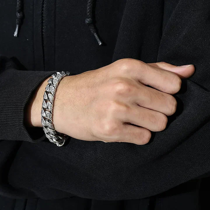 MotifLuxe™ – Sølvarmbånd med arabesk-lås
