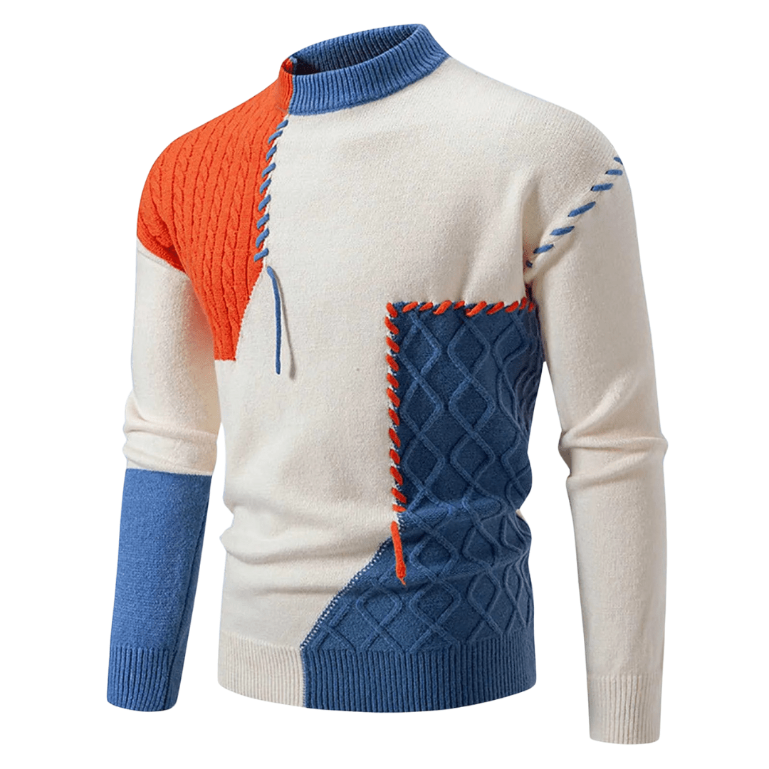 Patchwork | Elegante en modieuze wintertrui