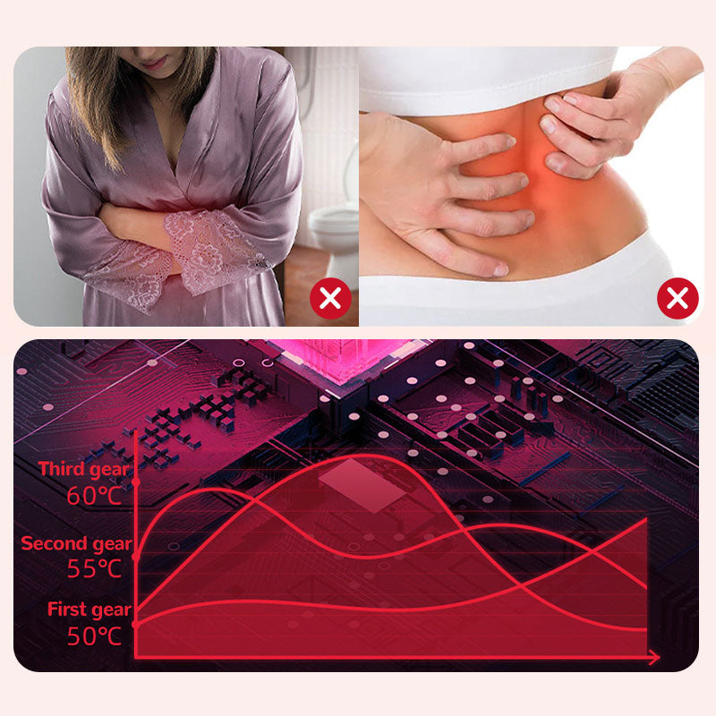 💝 Den perfekte gave til hende! Menstruationsbælte med varme og massage